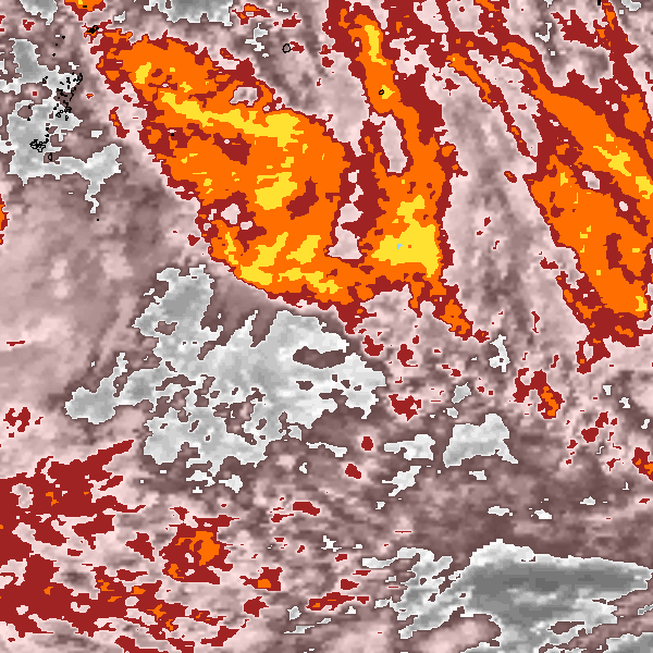 Satellite image near maximum intensity